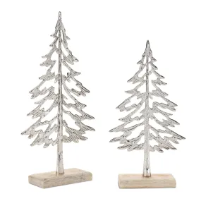 10.5-12.5" Modern Outline Aluminum Trees