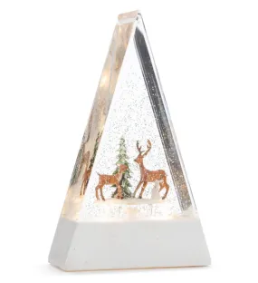 10" LED Tree with Deer Scene