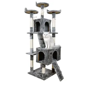 170cm Cat Tree with Scratching Posts, Shelves, Cubby Houses - Furtastic