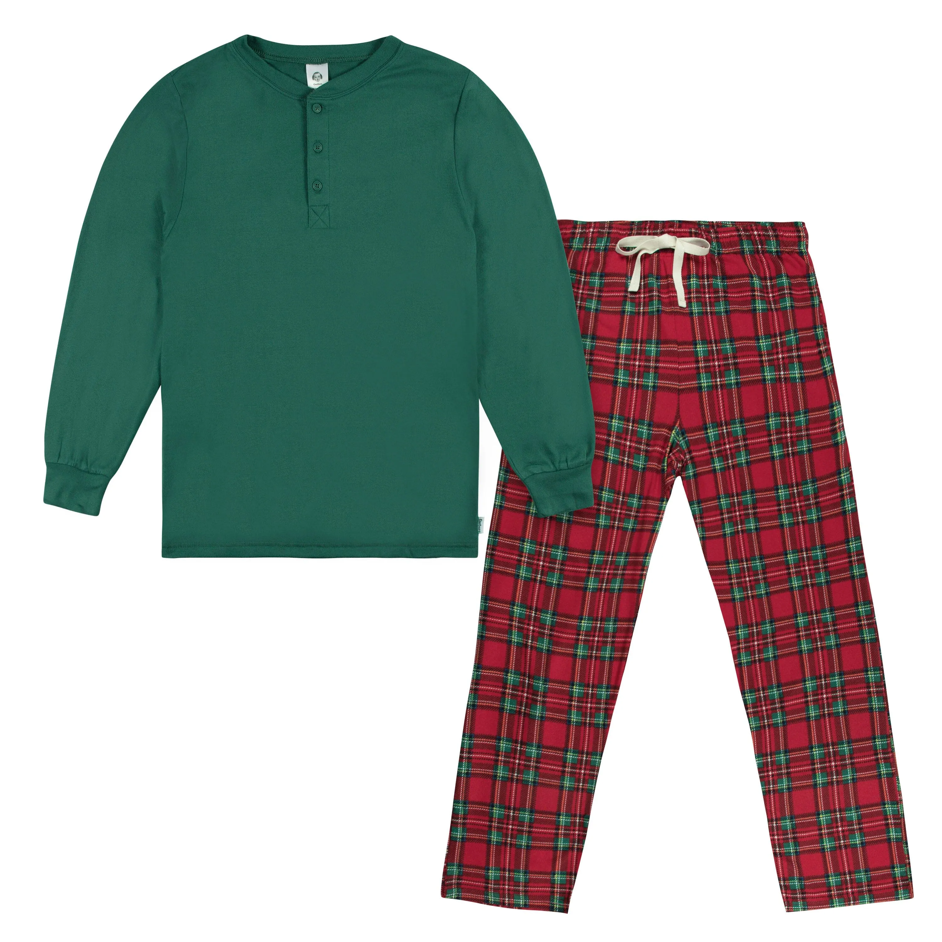 2-Piece Men's Stewart Plaid Hacci Pajama Set