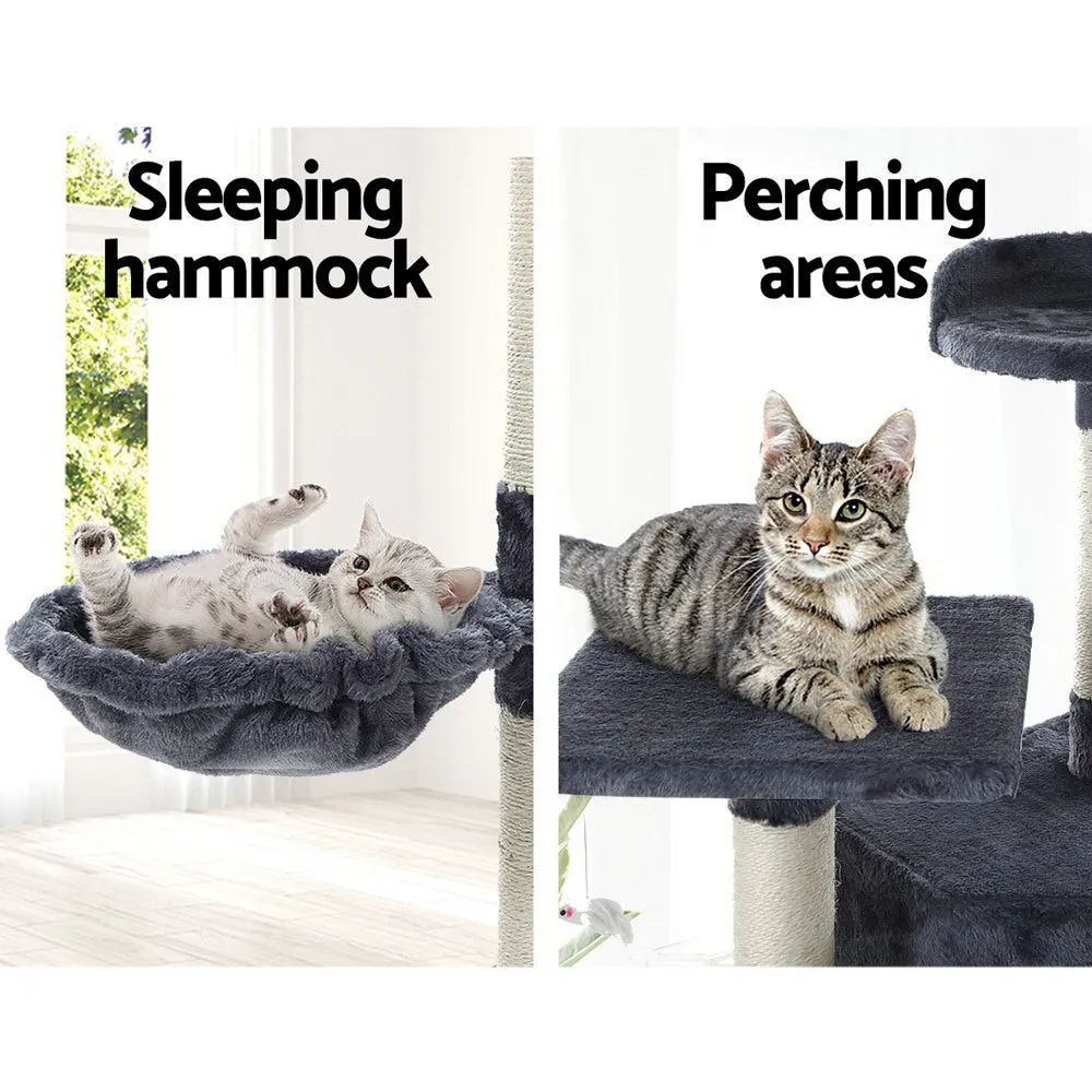 203cm Giant Multi-Level Cat Tree, Scratching Post, Hammocks - i.Pet