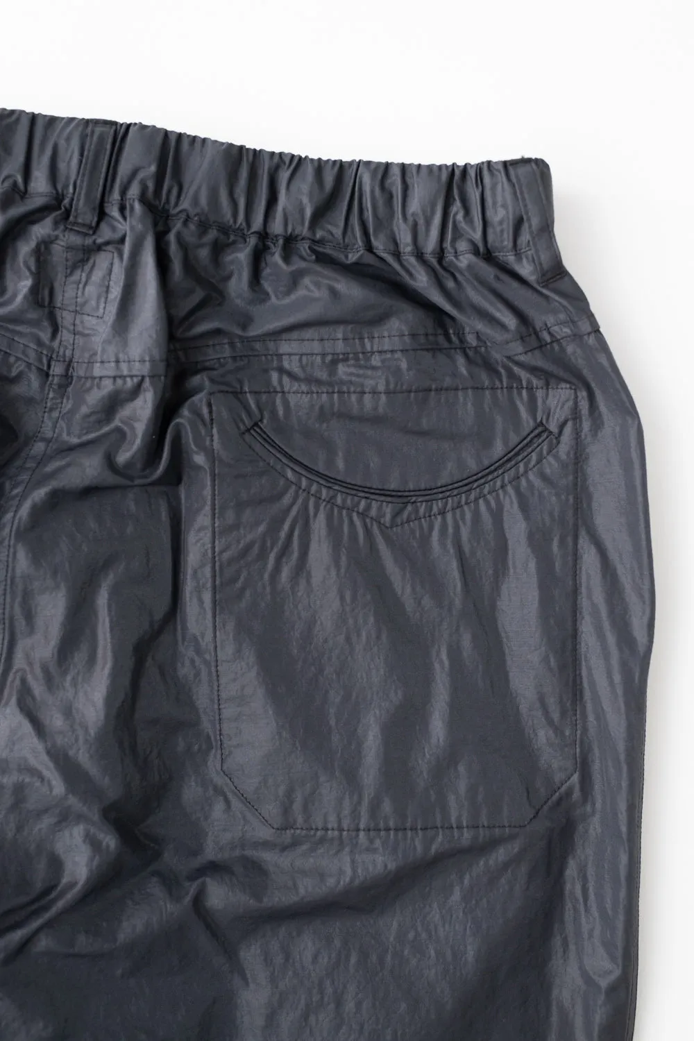 3319-WTB - EZ Chinois De Luxe Waxy Taffeta Pants - Black