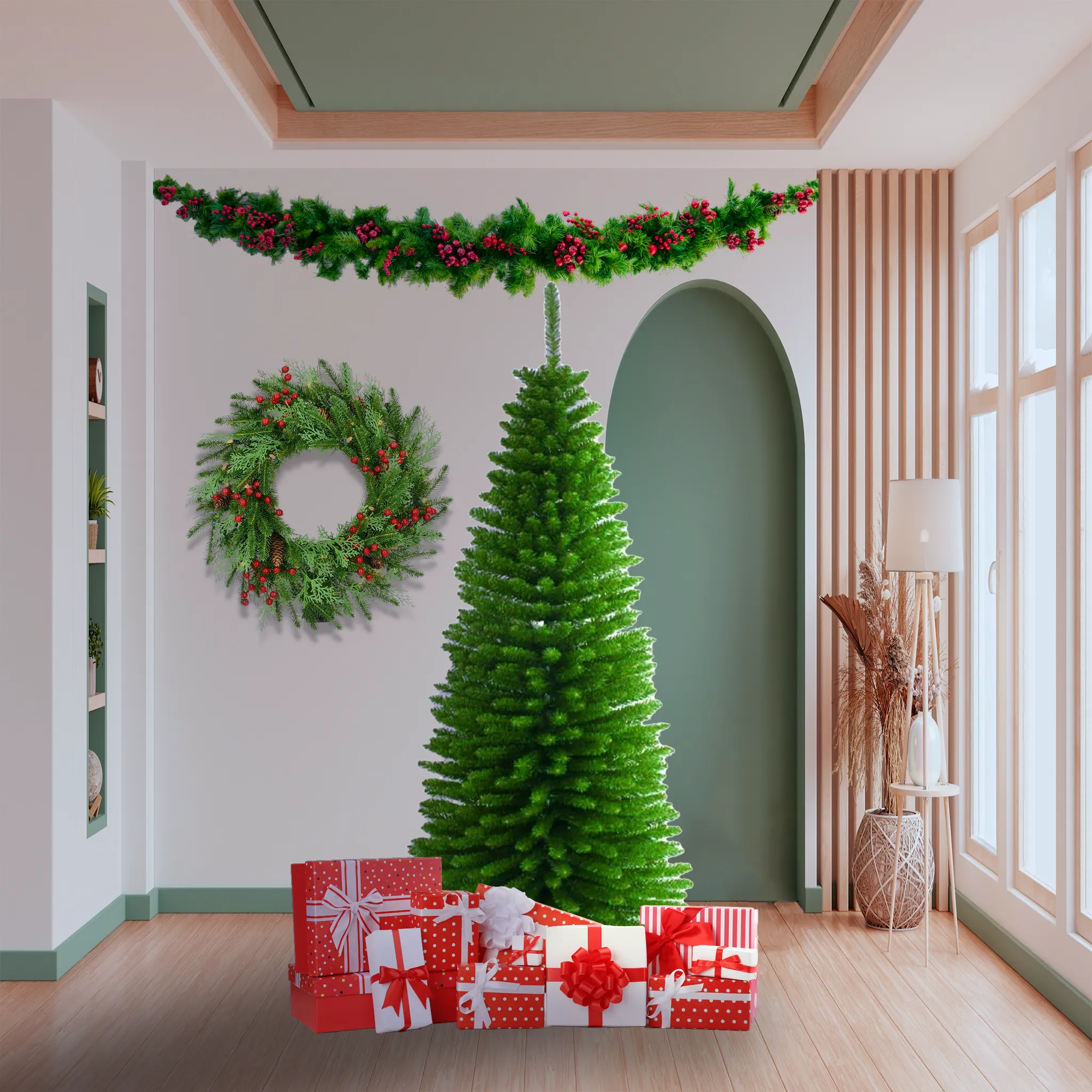 6-Feet Pencil Slim Christmas Tree