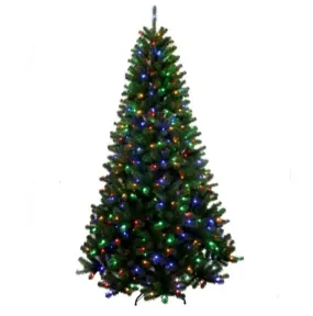 7-Feet Victoria Spruce Christmas Tree w/ Multi Color Christmas Lights