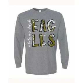 Abilene High Eagles - Splatter Long Sleeve T-Shirt