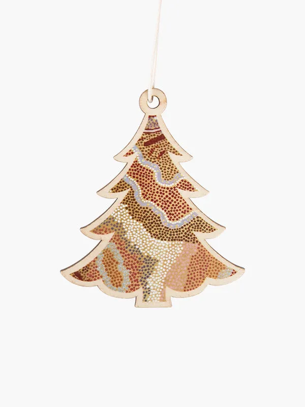 Aboriginal Christmas Tree Decoration Salt Water Lake