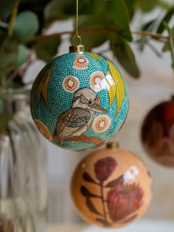 Aboriginal Kookaburra Bauble