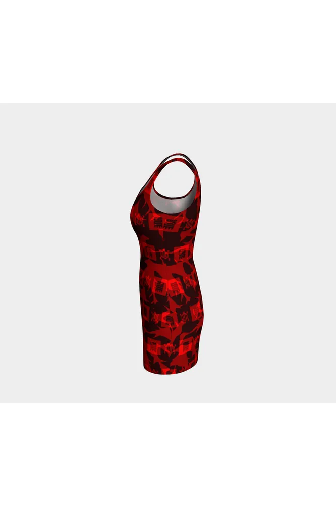 Adinkra Red Bodycon