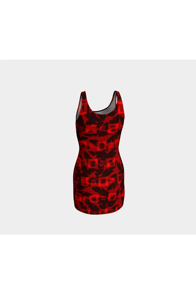 Adinkra Red Bodycon