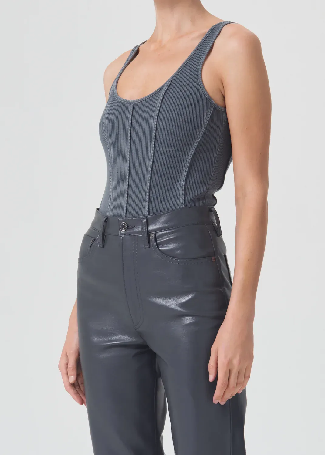 AGOLDE - Elna Bodysuit in Gravity