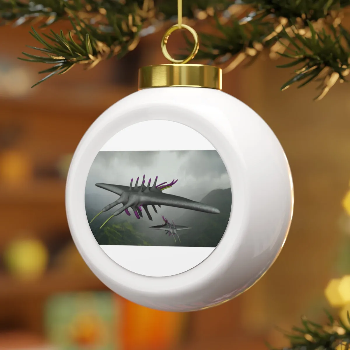 Alpha Creature Christmas Ball Ornament