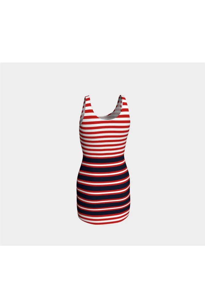 Americans Stripes Bodycon Dress