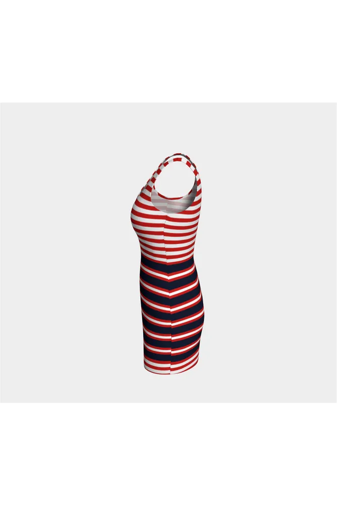 Americans Stripes Bodycon Dress