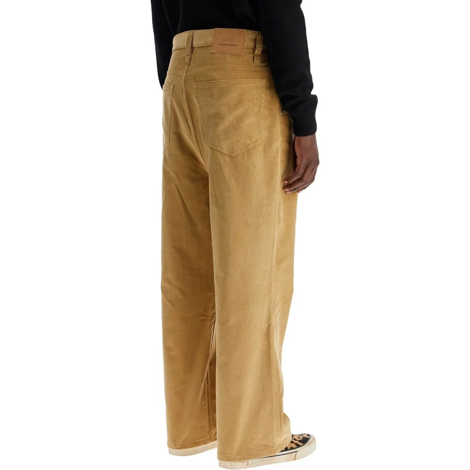 Ami Alexandre Matiussi baggy corduroy pants with rib