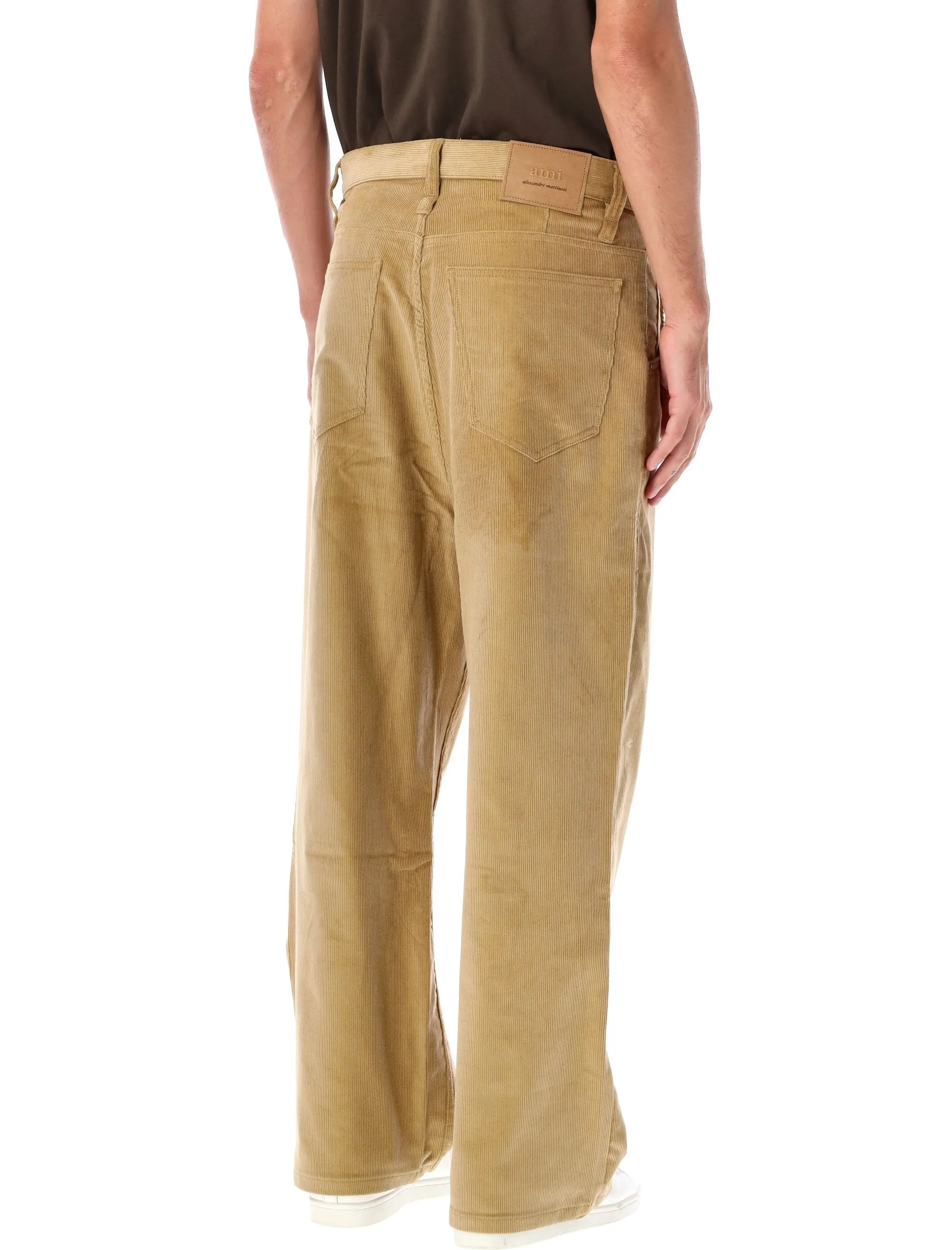 AMI PARIS Urban Luxe Baggy Corduroy Trousers