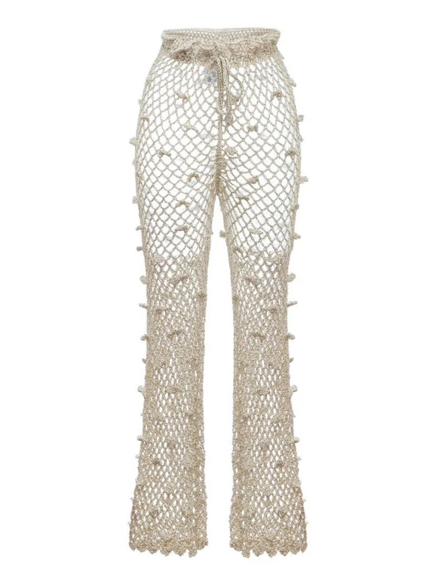 Andreeva Silver Handmade Crochet Pants