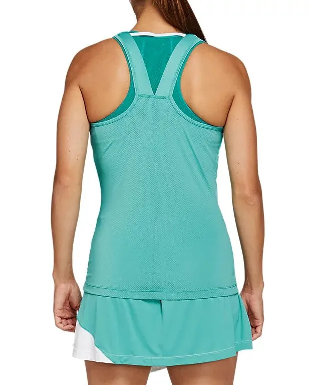 Asics Club Tank Women's Top Techno Cyan/Brilliant White 2042A101-301