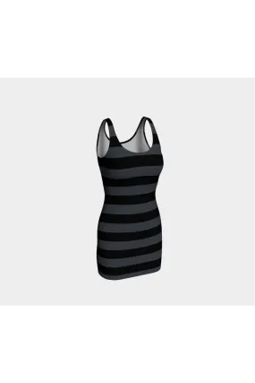 Aya Adinkra Striped Bodycon Dress