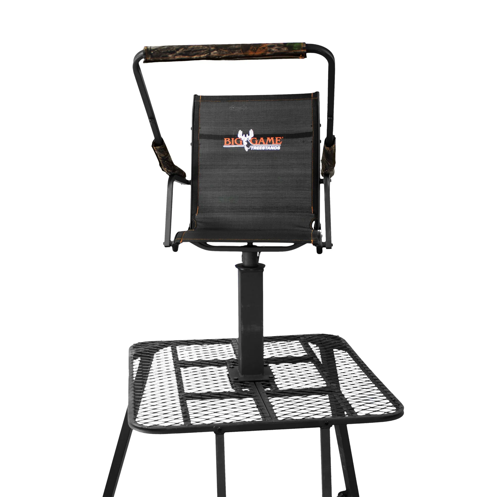 Big Game The Defender 12.5 Ft Tripod Stand, Deer Hunting Ladder w/ Rotating Seat