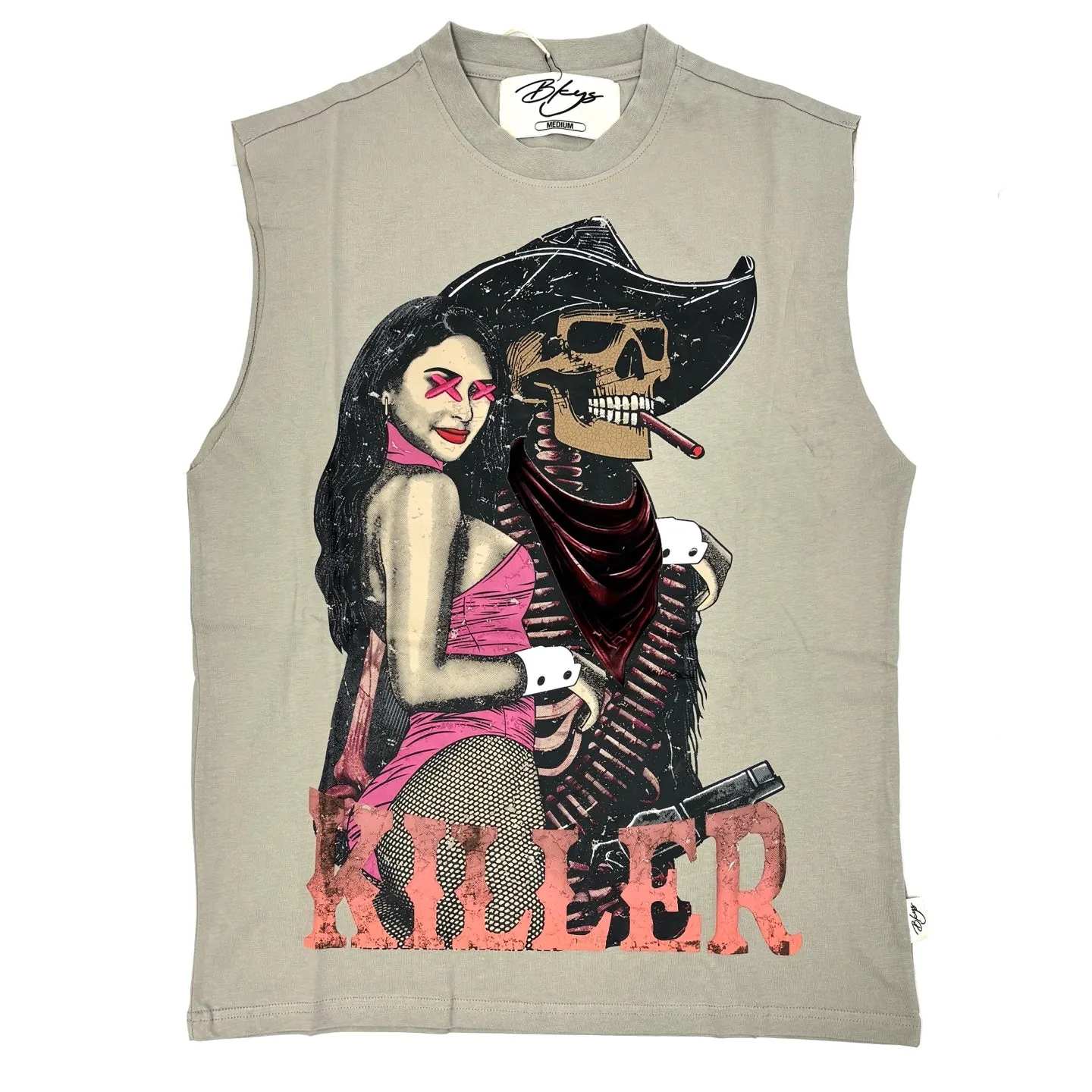 BKYS Killer Graphic Sleeveless T-Shirt