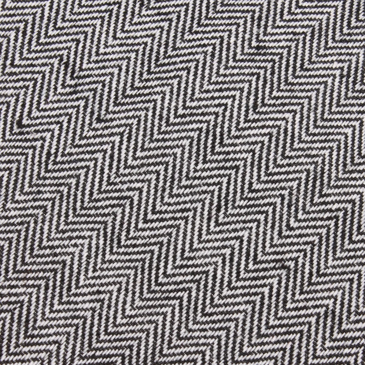 Black Herringbone Linen Necktie