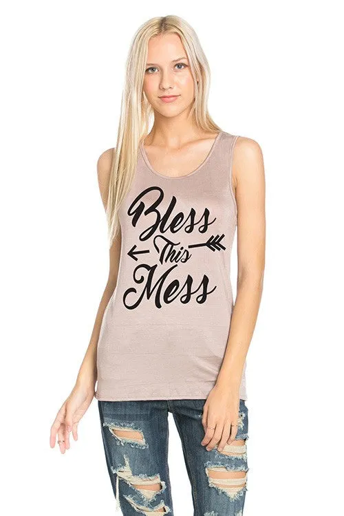 Bless This Mess Tank Top (3XL)