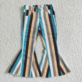 Blue white Stripe Denim pants jeans