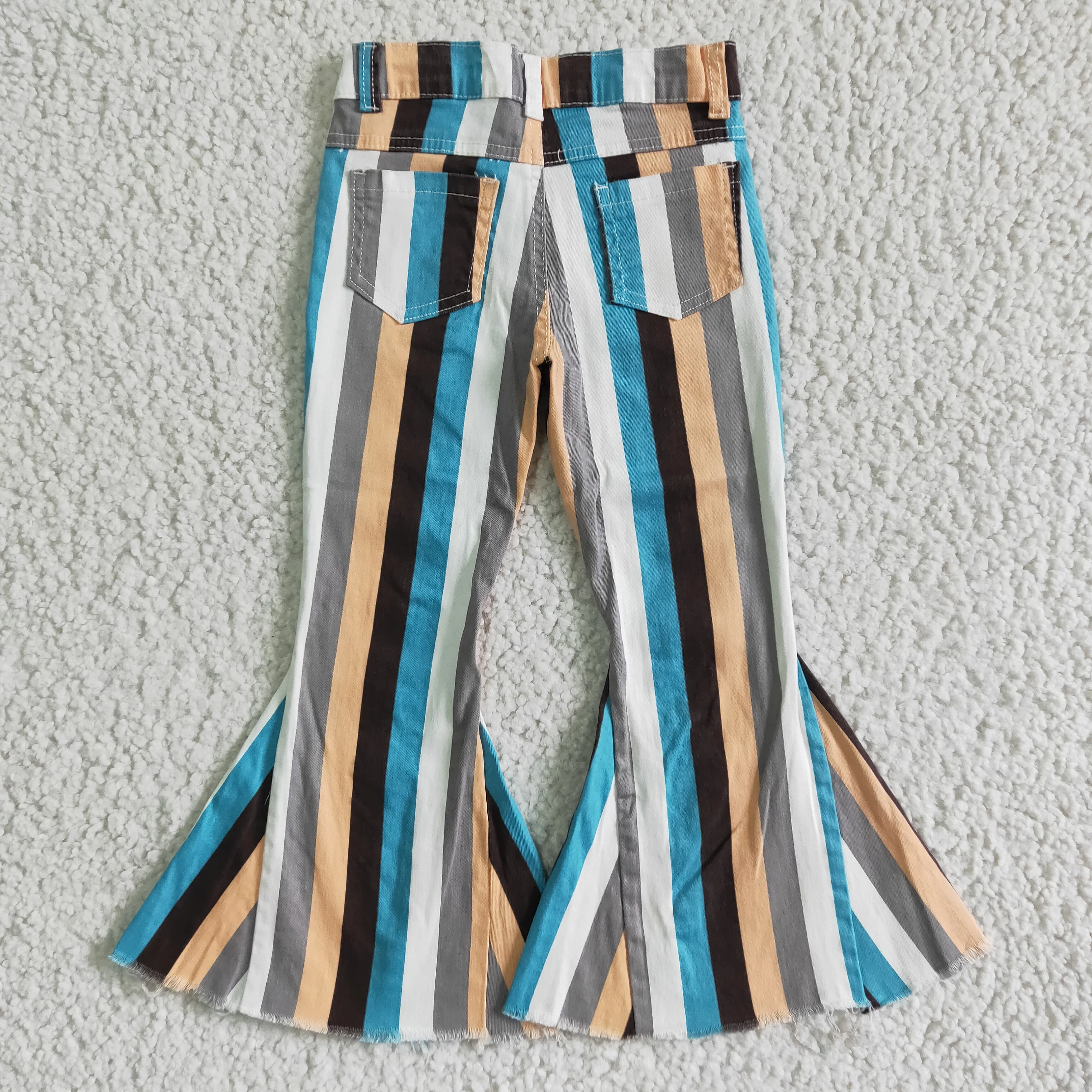 Blue white Stripe Denim pants jeans