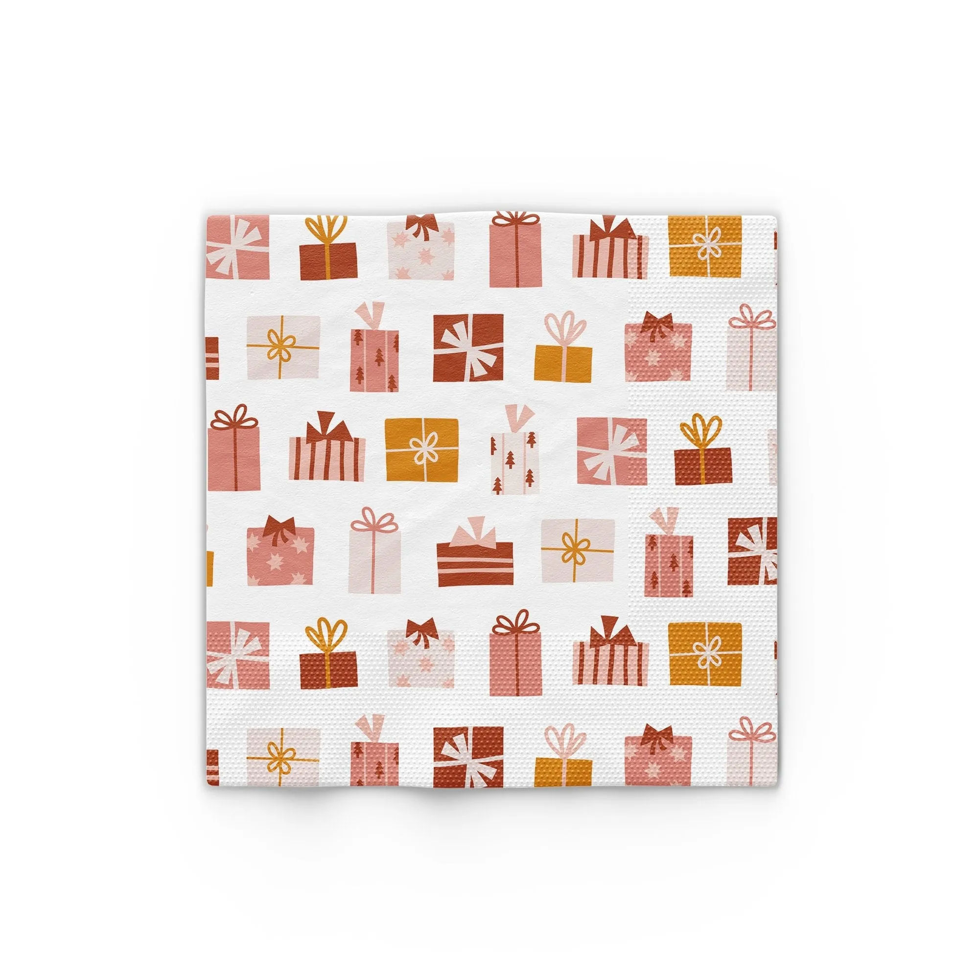 Boho Christmas Present Icon Napkins (Set of 16)