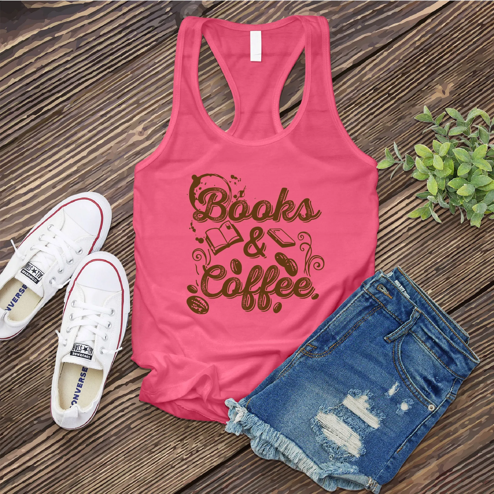 Books & Coffee Women's Tank Top