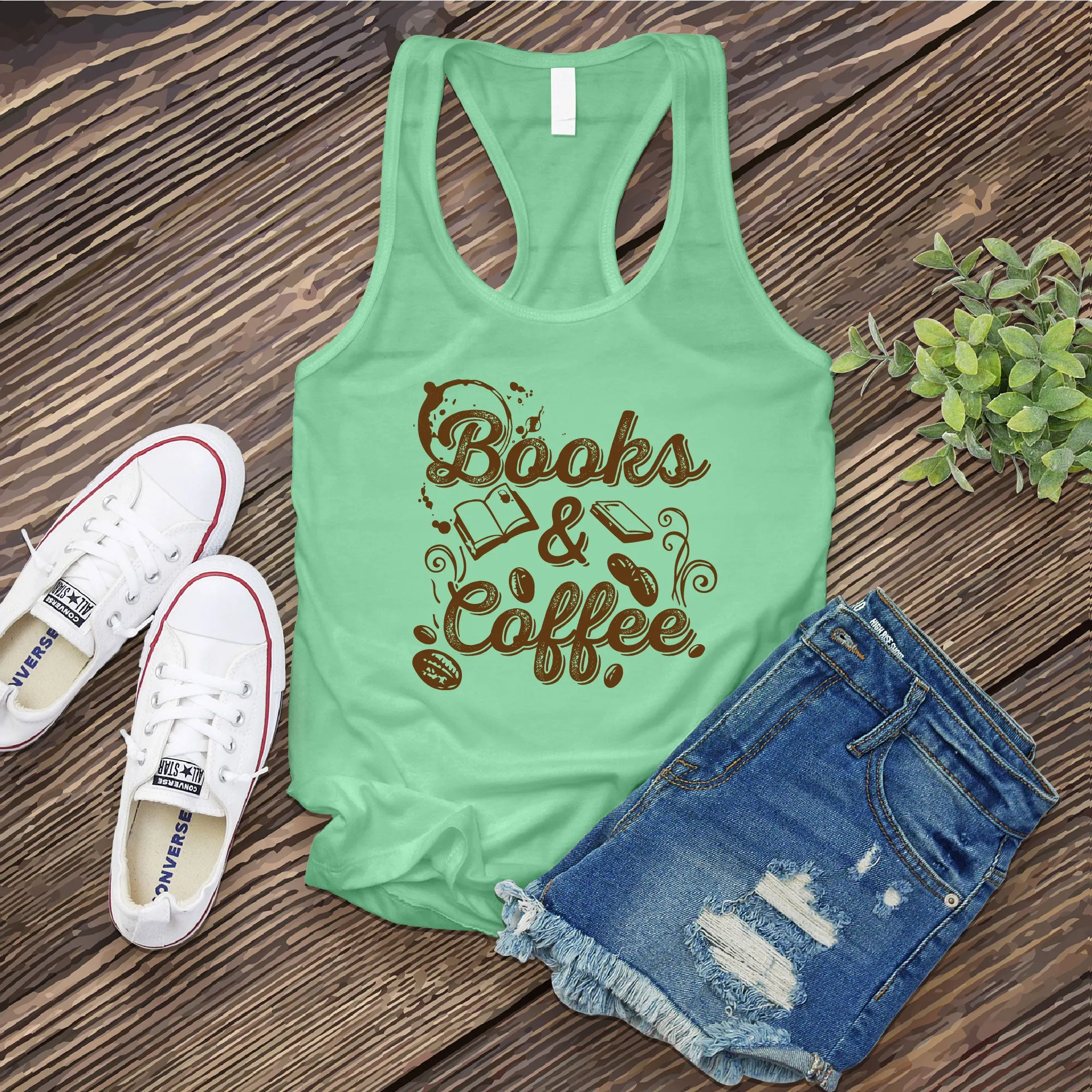 Books & Coffee Women's Tank Top