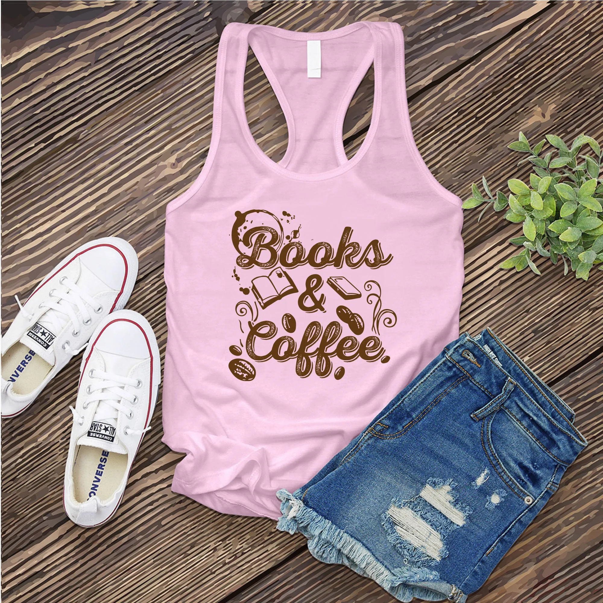 Books & Coffee Women's Tank Top