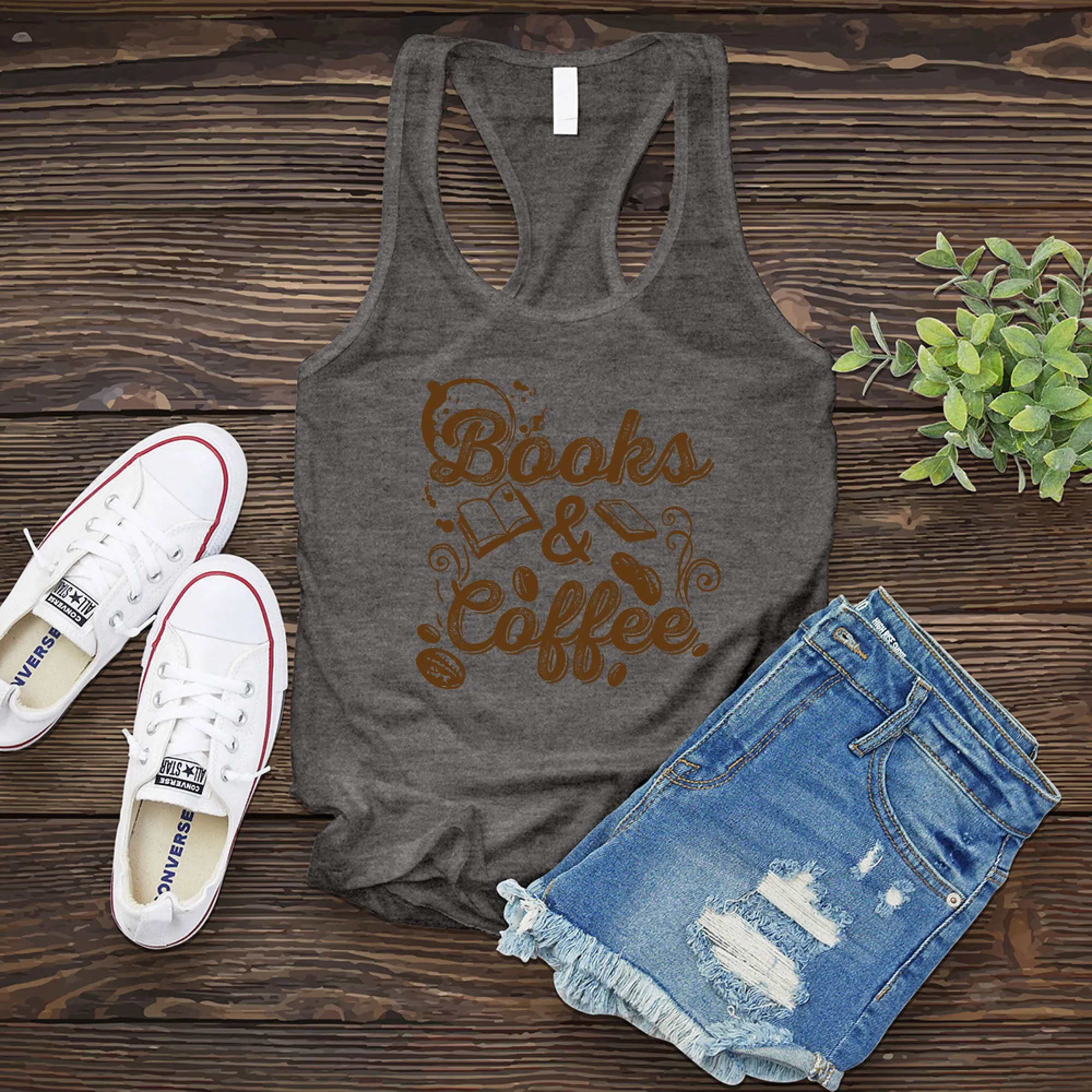 Books & Coffee Women's Tank Top