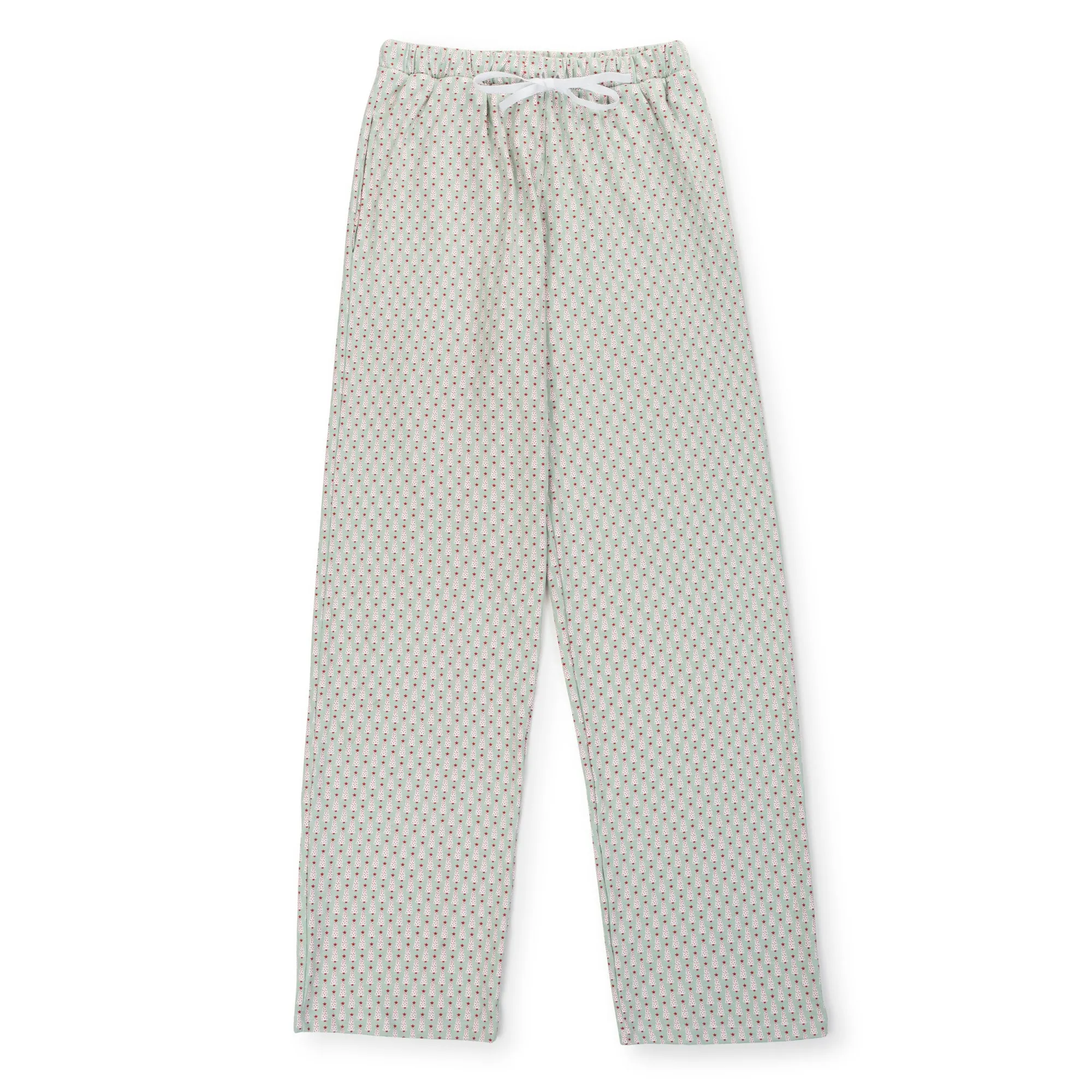 Brent Men's "Festive Christmas Tree" Pima Cotton Lounge Pants