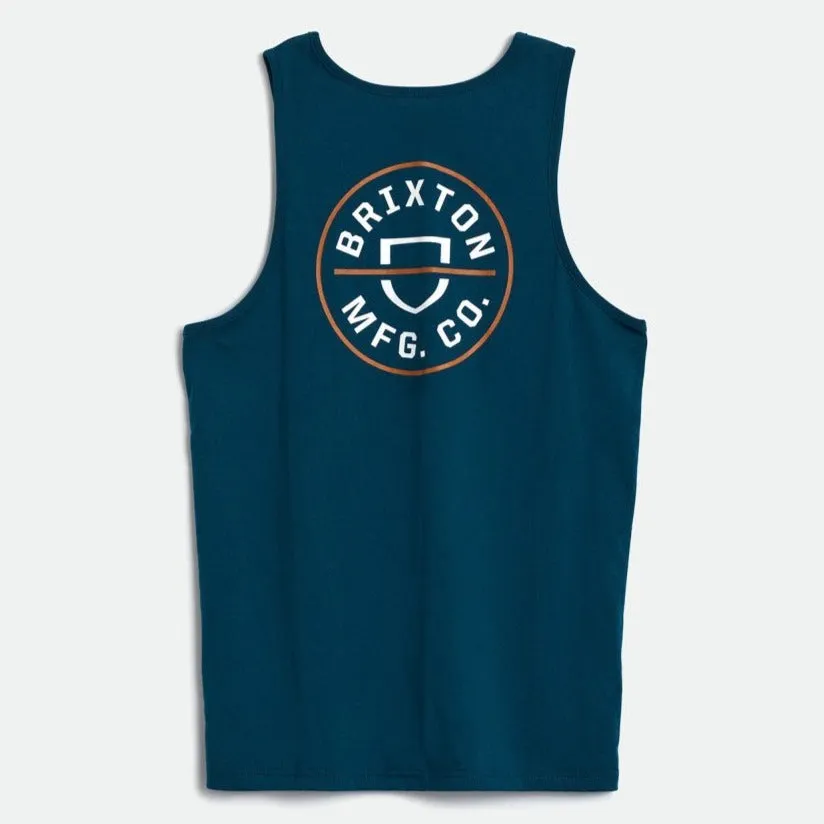 BRIXTON CREST TANK TOP MARINE BLUE