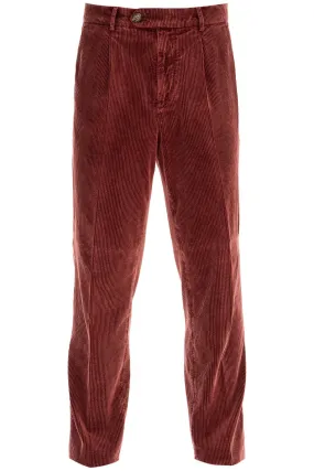 BRUNELLO CUCINELLI Comfortable Tapered Corduroy Leisure Fit Pants (IT Size 48)