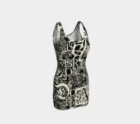 Calligraphy Bodycon Dress