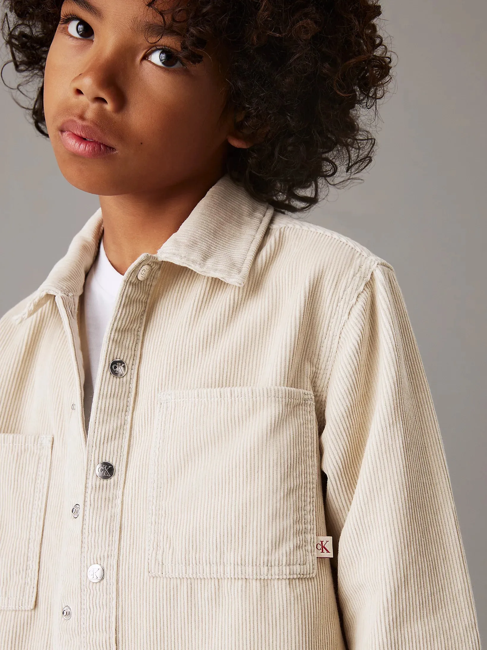 Calvin Klein - corduroy straight overshirt