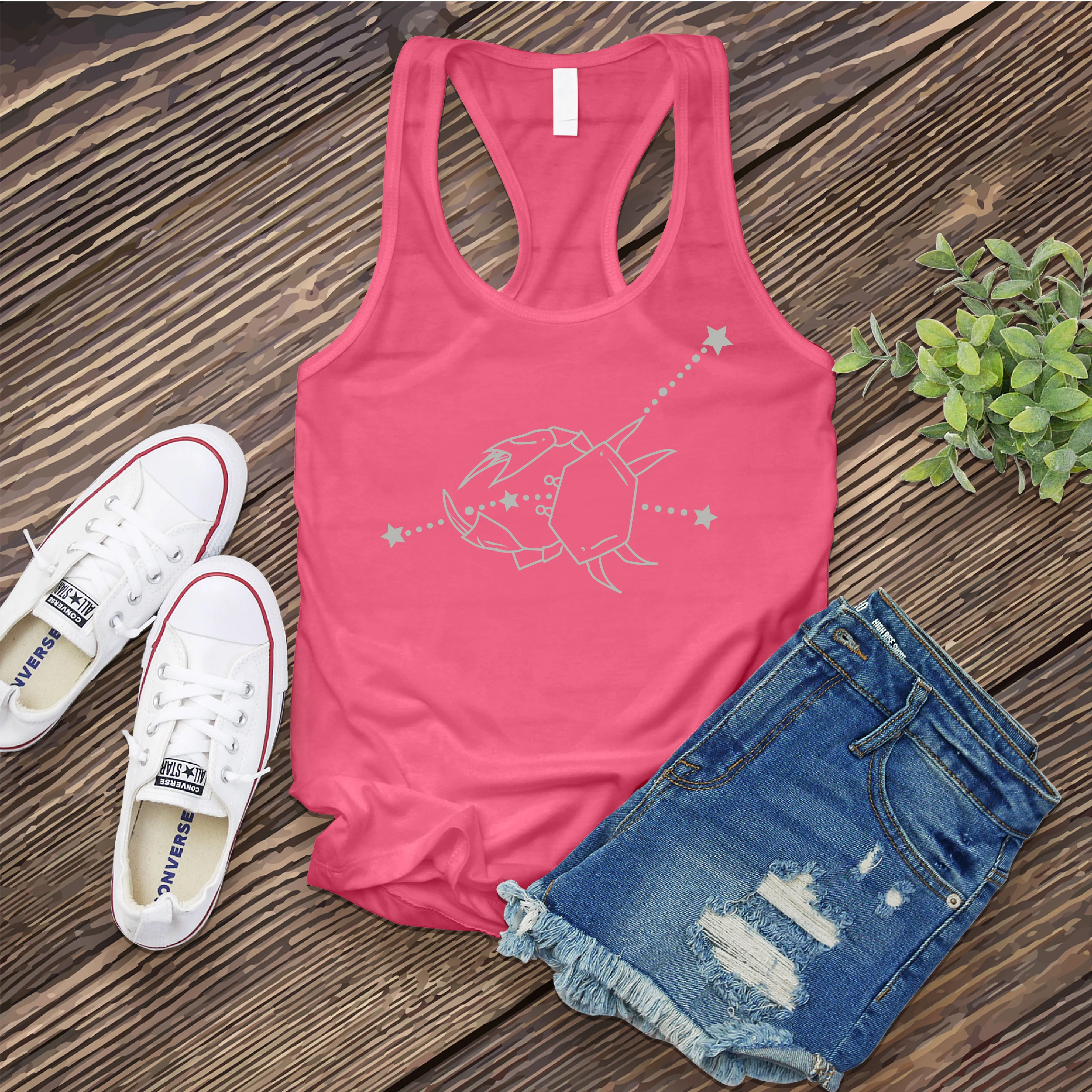 Cancer Constellation and Crab Women's Tank Top