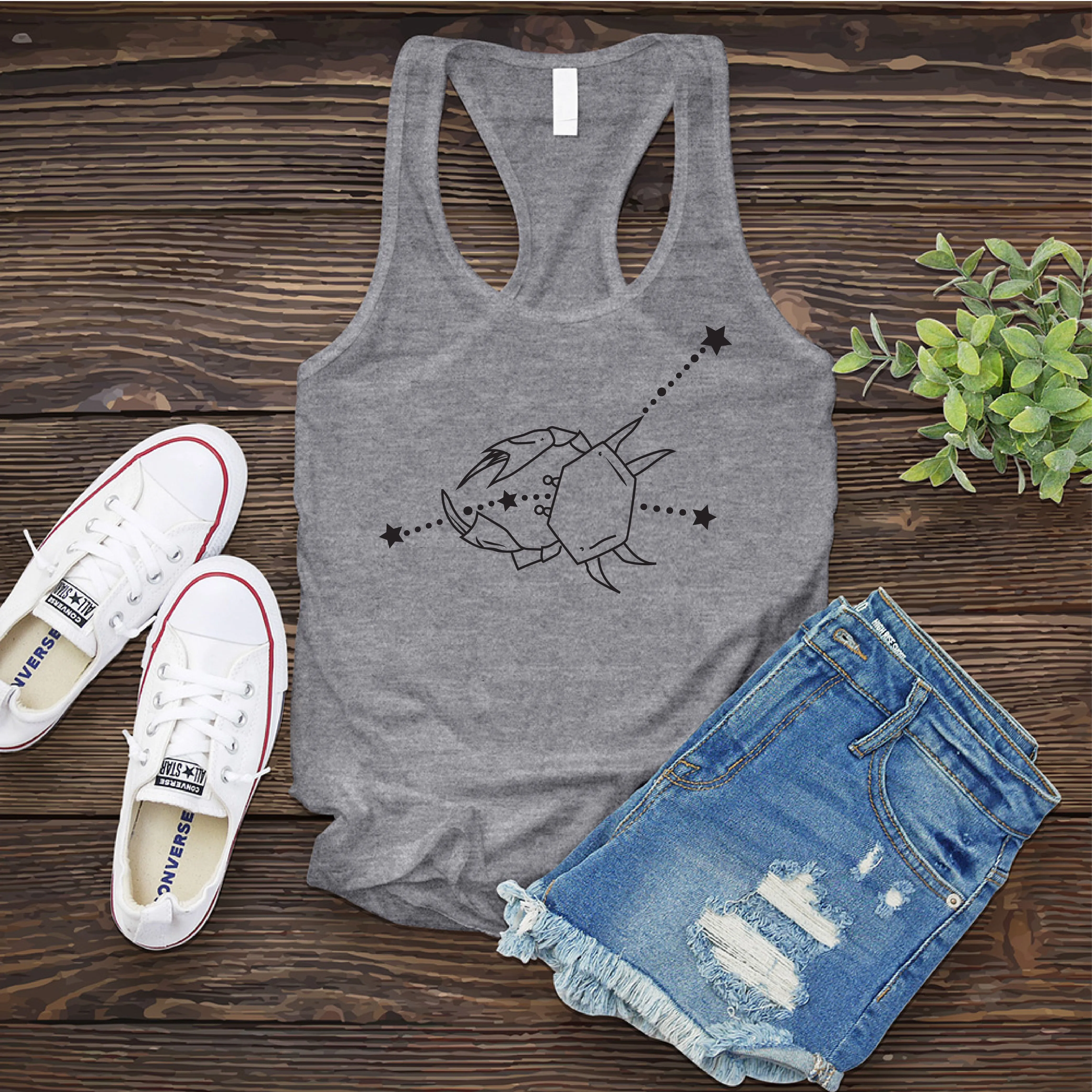 Cancer Constellation and Crab Women's Tank Top