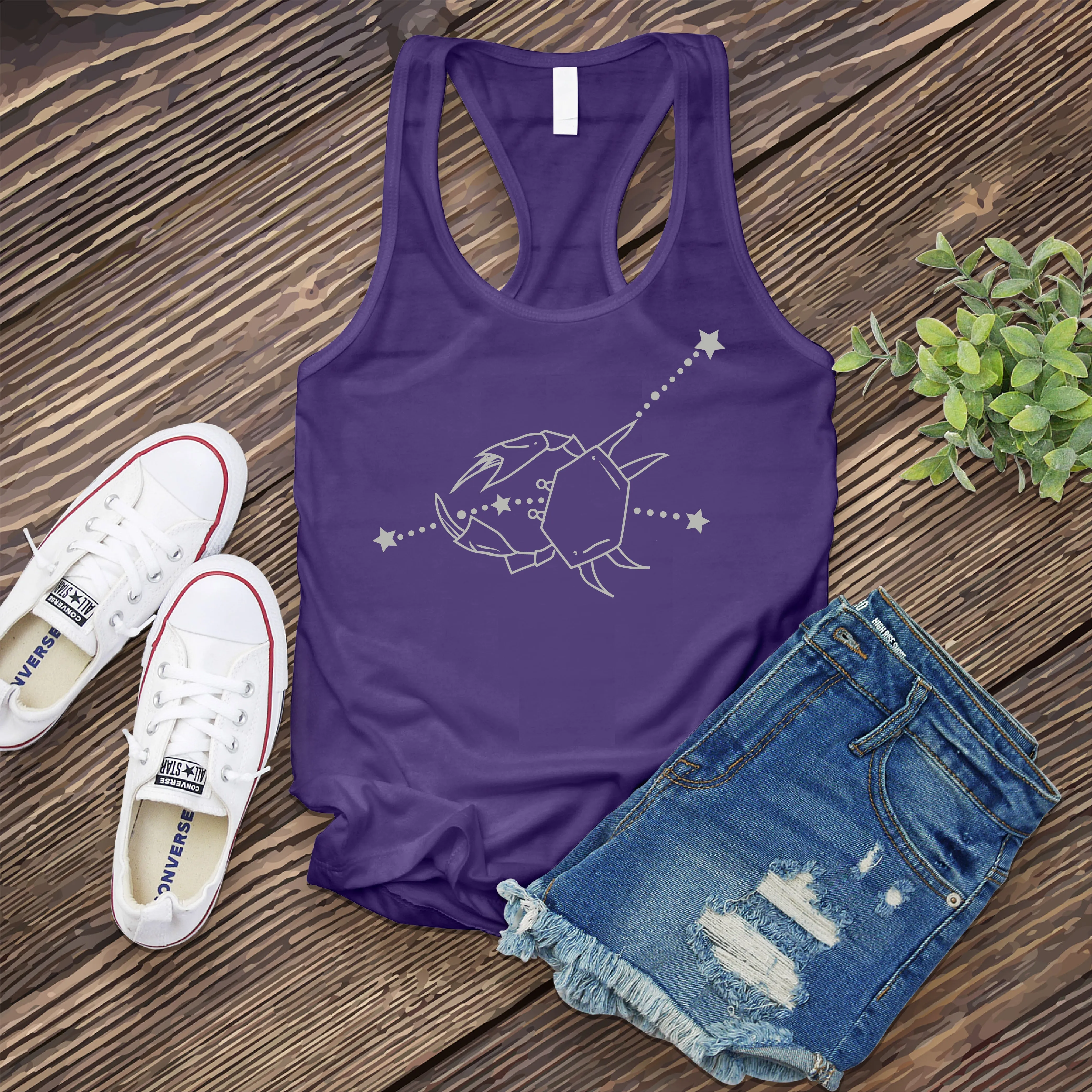 Cancer Constellation and Crab Women's Tank Top