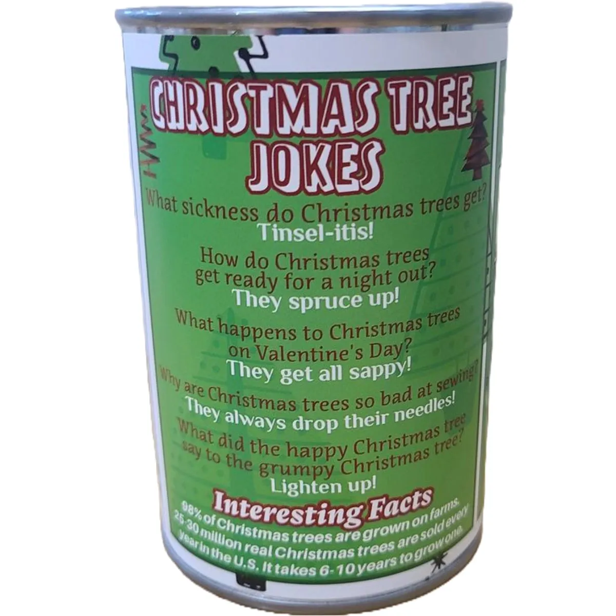 CANNED CHRISTMAS TREE STUFFED ANIMAL