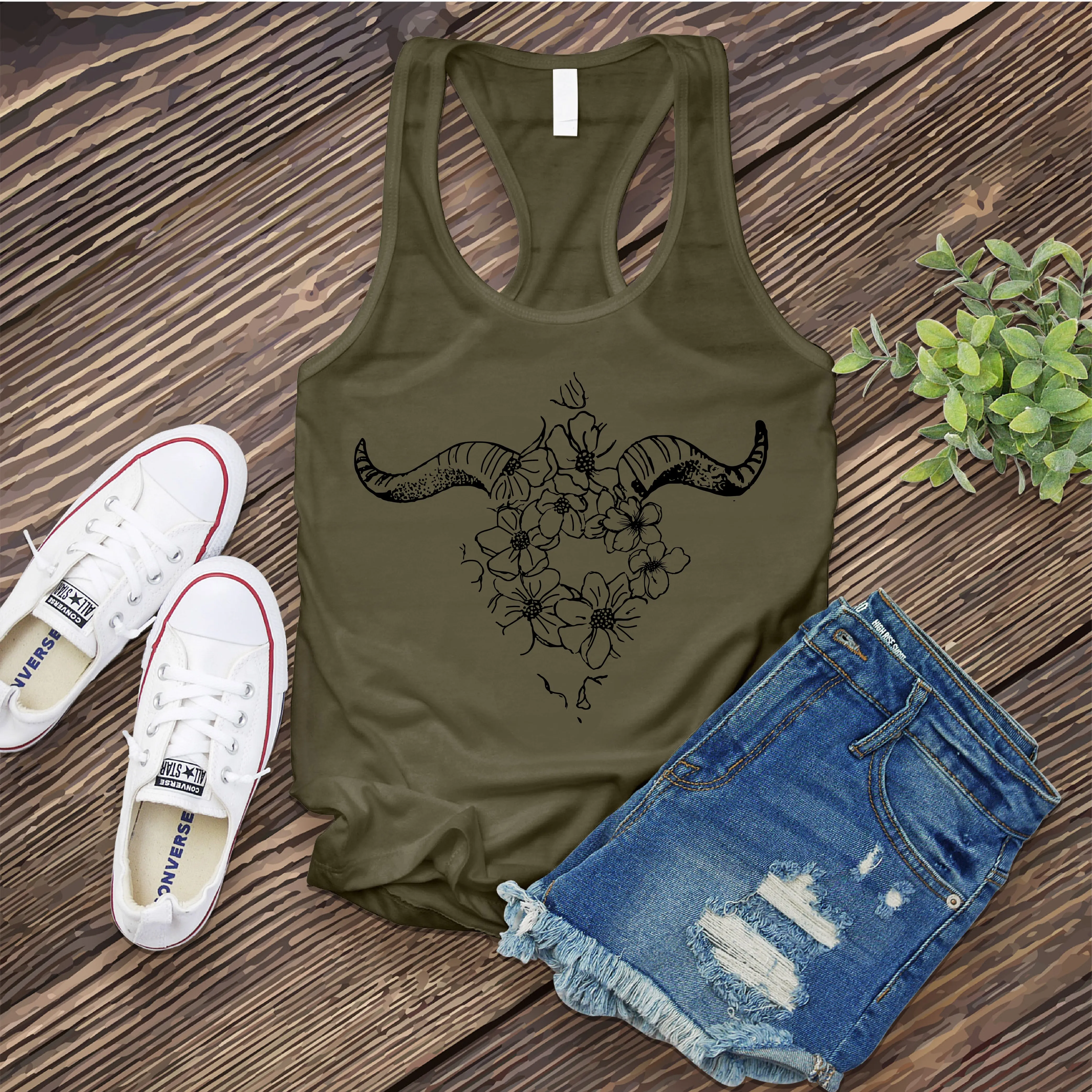 Capricorn Diamond Bouquet Women's Tank Top