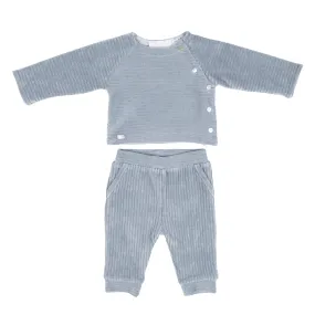 CELESTE | Boys Blue Corduroy Knit Set (2)