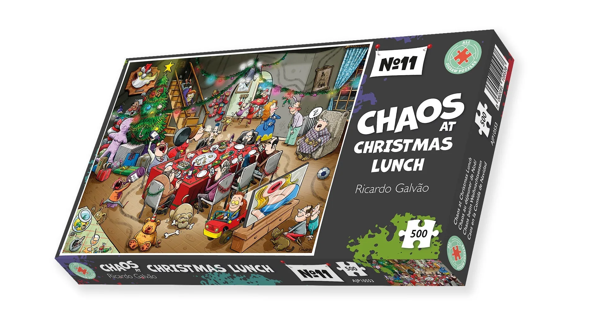 Chaos at Christmas Lunch - No. 11 1000 or 500 Piece Jigsaw Puzzles