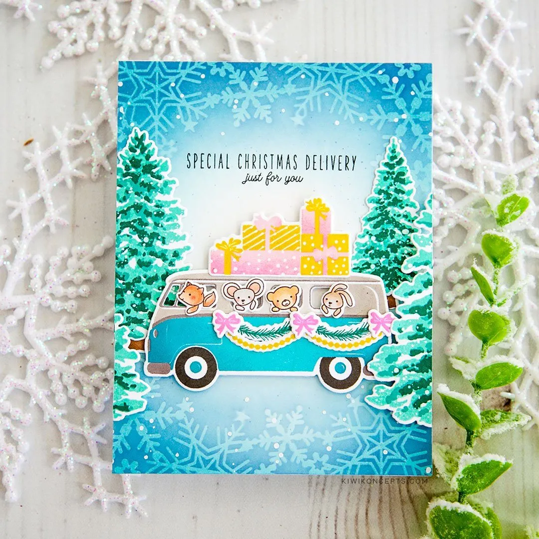 Christmas Care-A-Van Stamp Set