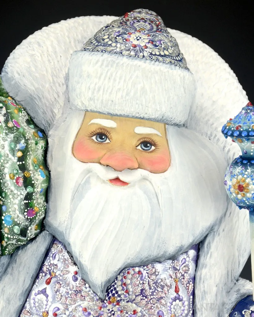 Christmas Forest Scenic Russian Santa Carving