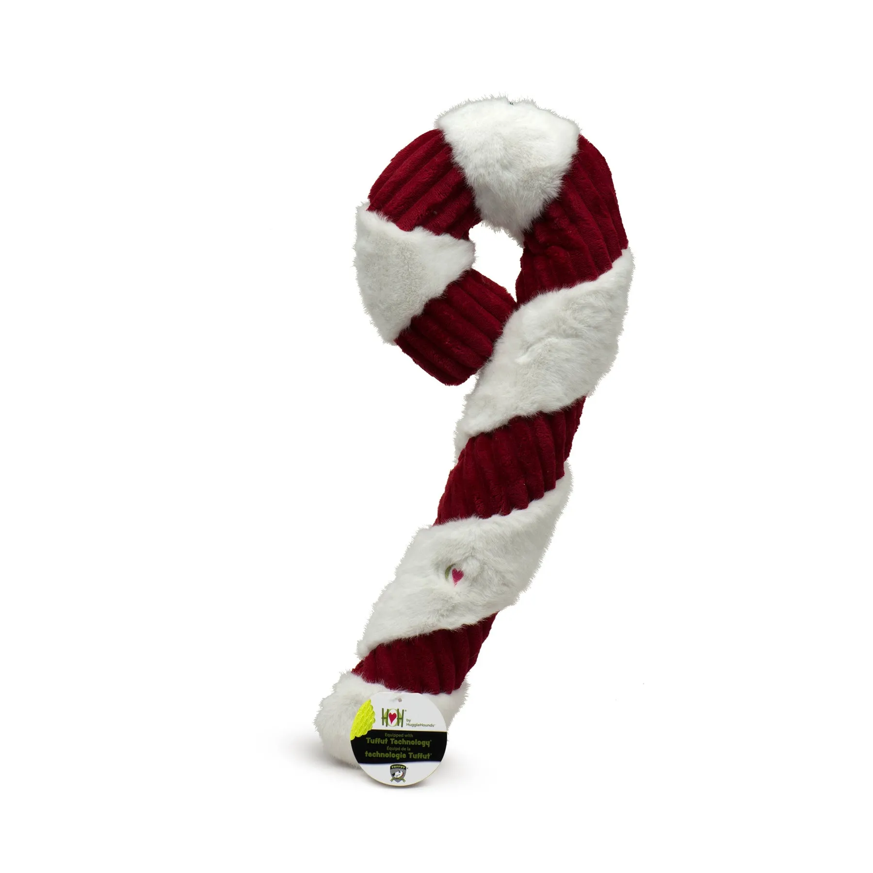 Christmas - Holiday Candy Cane Plush Dog Toy - 2 Sizes