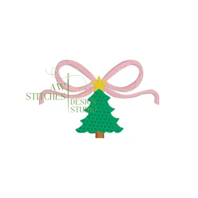 Christmas Tree Bow Mini Fill