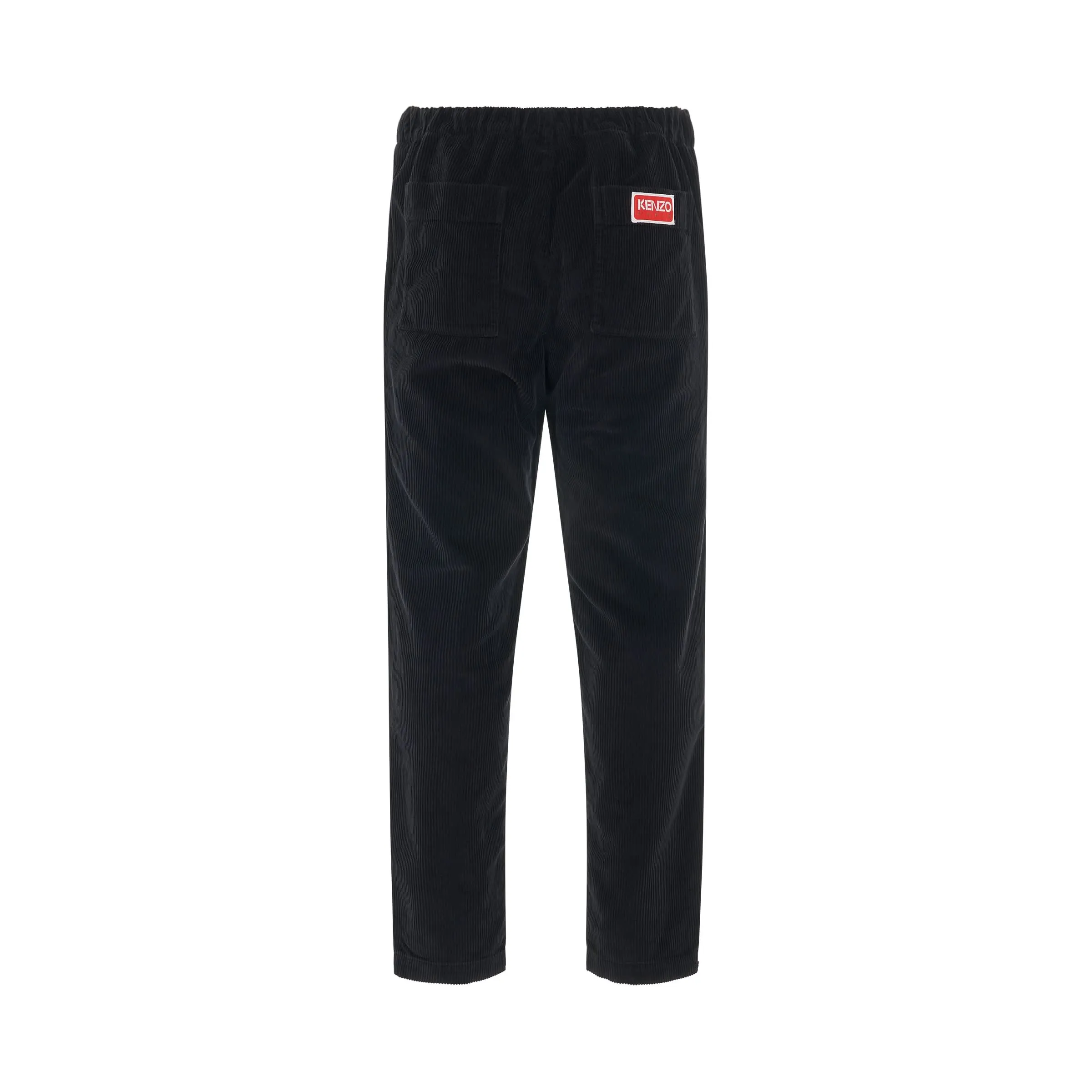 Classic Corduroy Jog Pant in Black